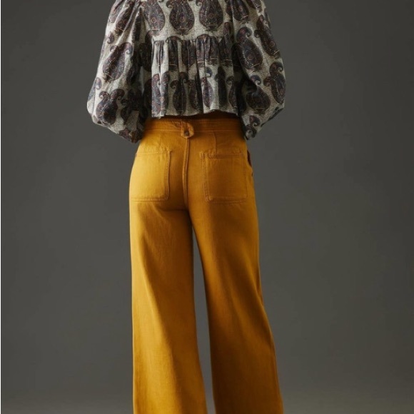 Anthropologie Pilcro low rise wide leg column pants - Picture 2 of 6